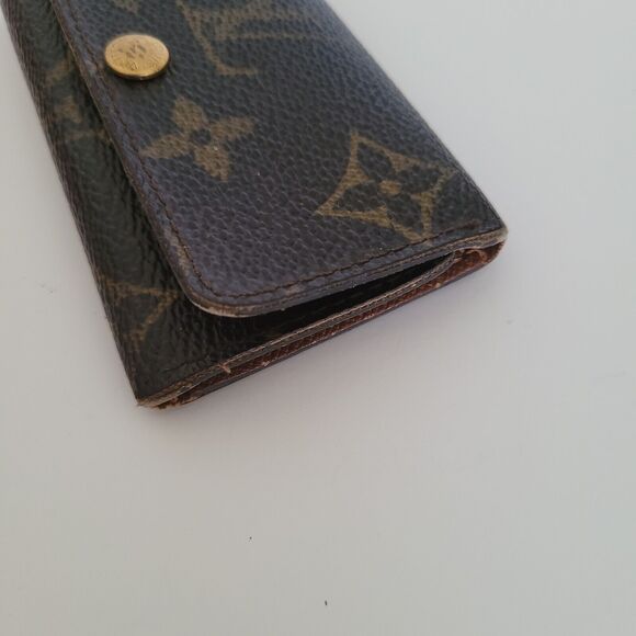 Authentic Louis Vuitton Monogram Multicles 4 Key Hooks Case Brown Small 2003 - Picture 9 of 10